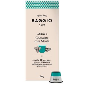 Cápsula de Café Aromas Chocolate com Menta Baggio 50g com 10 Unidades