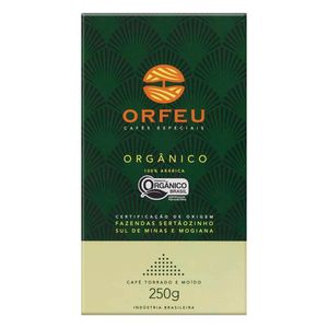 Café Torrado e Moído Orgânico Orfeu 250g