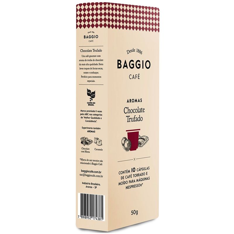 Cafe-Torrado-E-Moido-Sabor-Chocolate-Trufado-Baggio-10-Capsulas-50g