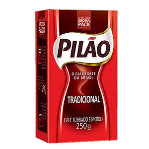 Café Torrado e Moído Tradicional a Vácuo Pilão 250g