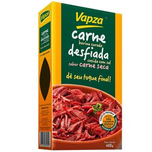 Carne Seca Cozida Desfiada Vapza 400g