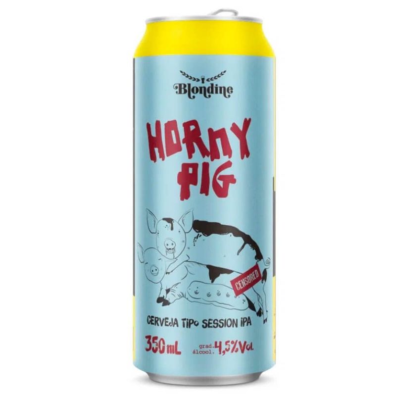 Cerveja-Artesanal-Horny-Pig-Blondine-Lata-350ml