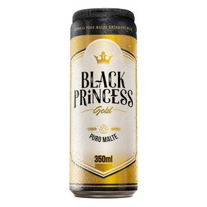 Cerveja Premium Puro Malte Gold Black Princess 350ml