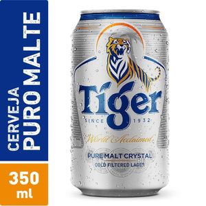 Cerveja Puro Malte Tiger Crystal Lata 350ml