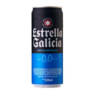 Cerveja Zero Estrella Galicia Lata 330ml