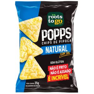 Chips de Pipoca Popps Natural Roots To Go 35g