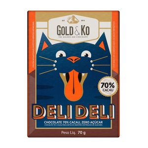 Chocolate 70% Cacau Deli Deli Gold & Ko 70g