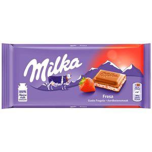 Chocolate Strawberry Yoghurt Milka 100g