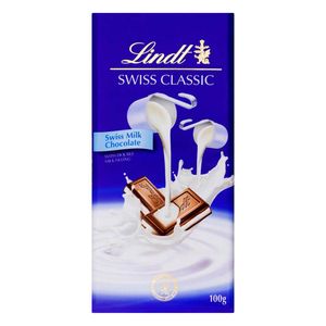 Chocolate Suíço ao Leite Cremoso Swiss Classic Lindt 100g