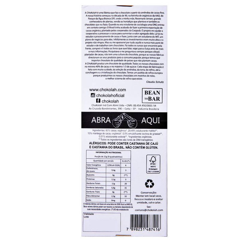 Chocolate-Zero-Acucar-70-Cacau-Chokolah-80g