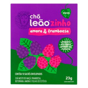 Chá Amora & Framboesa Leãozinho 23g 10 Unidades
