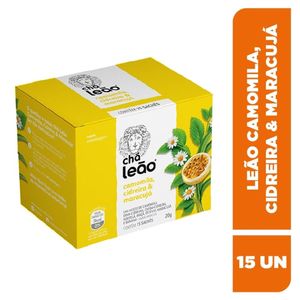 Chá Camomila com Cidreira e Maracujá Leão 15 Sachês