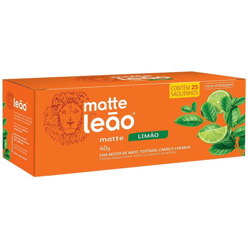 Cha-de-Limao-Matte-Leao-40g-Com-25-Unidades