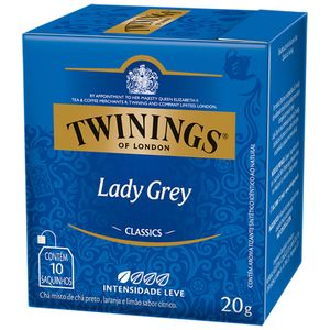 Chá Inglês Lady Grey Twinings 20g com 10 unidades