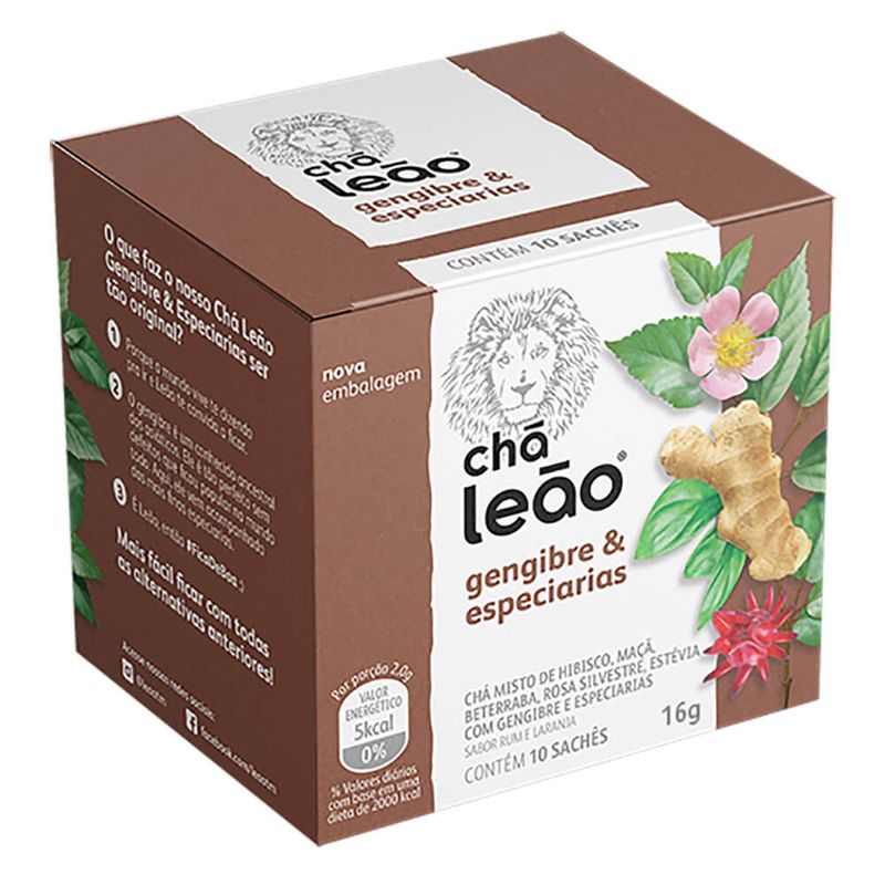 Cha-Misto-de-Gengibre-E-Especiarias-16g-Leao-Com-10-Unidades