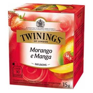 Chá Misto Morango e Manga Twinings 15g com 10 unidades