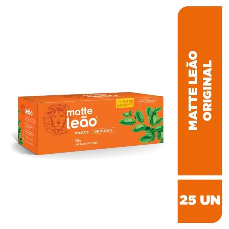 Cha-Natural-Matte-Leao-40g-Com-25-Unidades