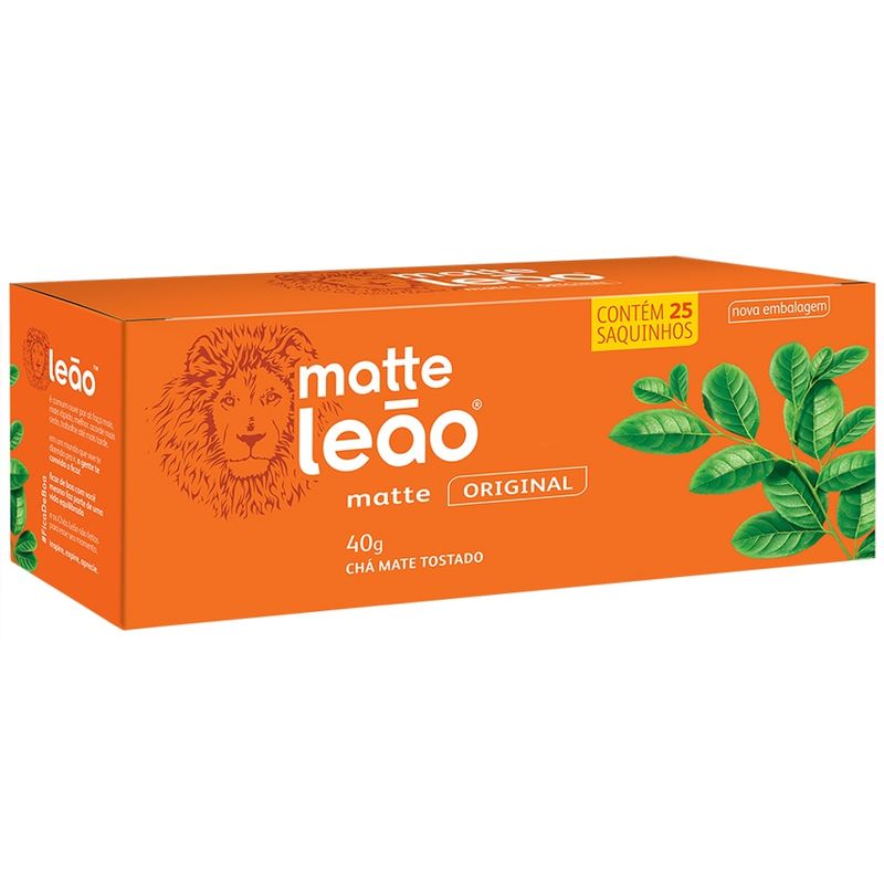 Cha-Natural-Matte-Leao-40g-Com-25-Unidades