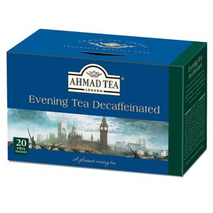 Chá Preto Descafeinado Evening Tea Ahmad Tea com 10 sachês de 2g