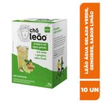 Cha-Verde-Gelado-Com-Gengibre-E-Limao-Leao-25g-Com-10-Unidades