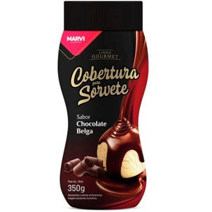 Cobertura para Sorvete Gourmet  Chocolate Belga Marvi 350g