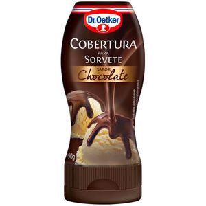Cobertura para Sorvete Sabor Chocolate Dr. Oetker 190g