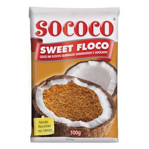 Coco Queimado Ralado em Flocos Sweet 100g