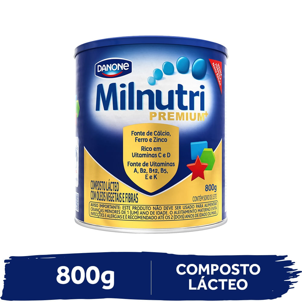 COMPOSTO LACTEO MILNUTRI 2 UNIDADES 800GR GRATIS JOGO