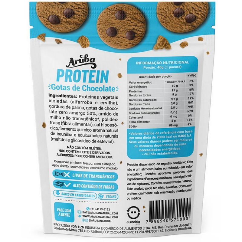 Cookie-Gotas-Chocolate-Protein-Aruba-40g