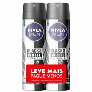 Desodorante Aerosol Black & White Fresh Nivea Men 150ml com 2 unidades