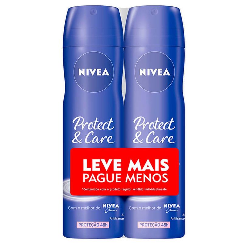 Desodorante-Aerosol-Protect-Care-Nivea-150ml-Com-2-Unidades