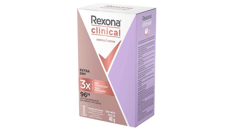 Desodorante Rexona Clinical Antitranspirante em Creme 48g - Unidade