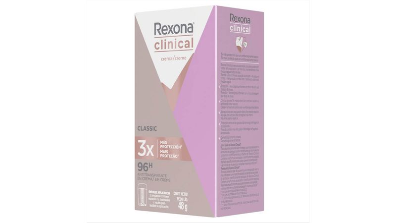 Desodorante Antitranspirante Rexona Clinical Classic 48 g - Pague Menos