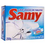 Detergente-em-Tabletes-Para-Maquina-de-Lavar-Samy-250g-Com-12-Unidades