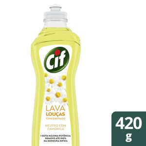 Detergente Líquido Concentrado Neutro com Camomila Cif 420g