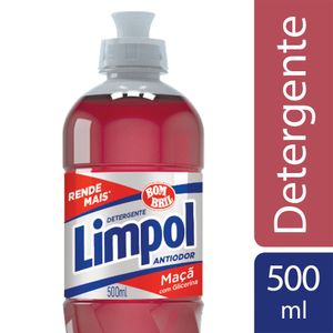 Detergente Líquido Lava Louças Limpol Maçã 500ml