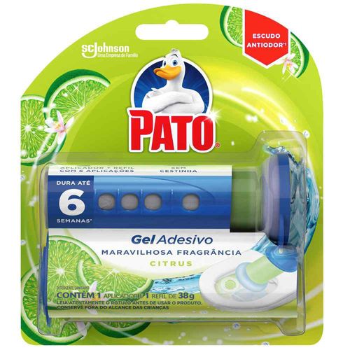 Detergente Sanitário Gel Adesivo Citrus Pato 38g