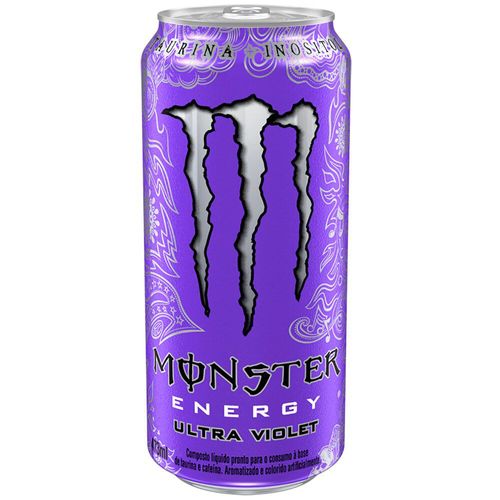 Energético Ultra Violet Zero Açúcar Monster Lata 473ml