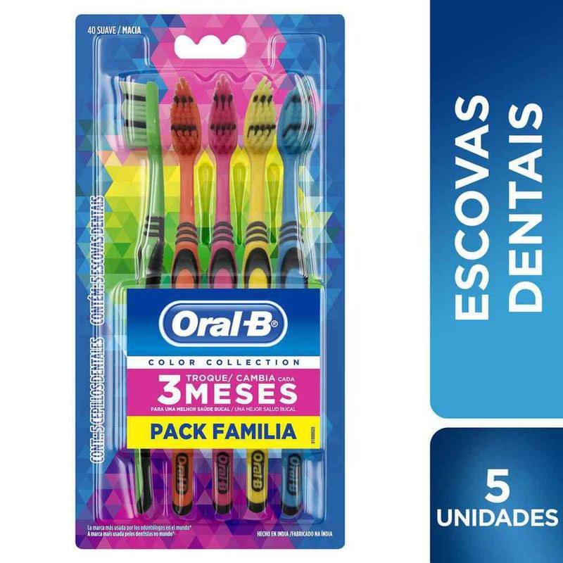 Escova-Dental-123-Colors-Oral-B-Com-5-Unidades