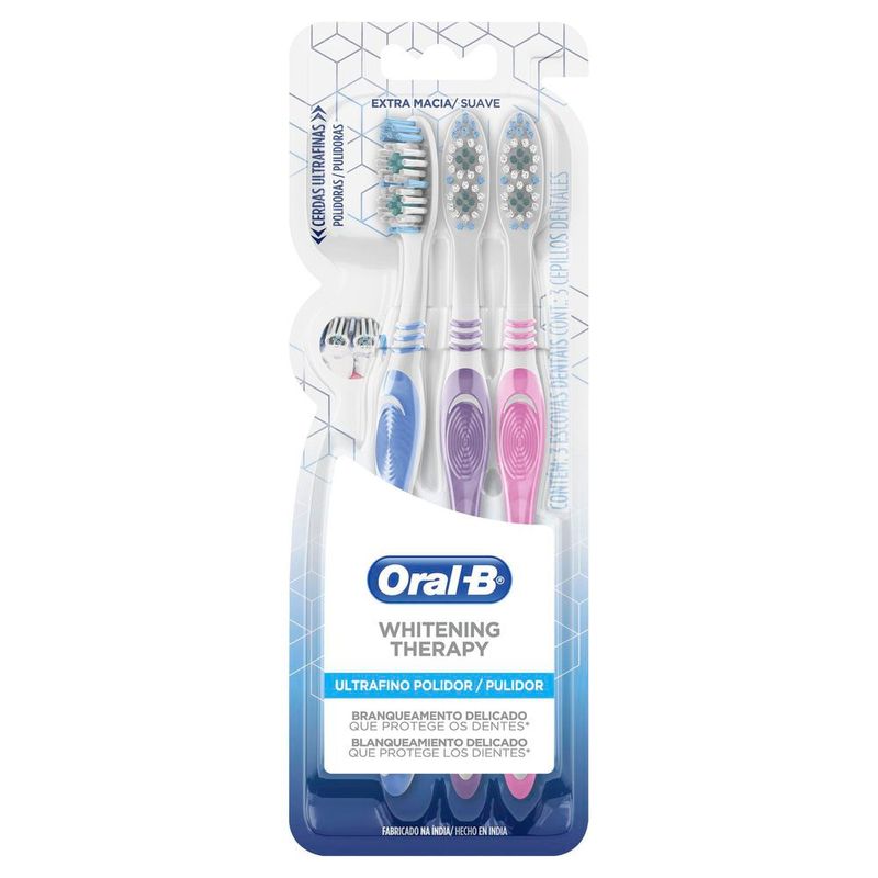 Escova-Dental-Whitening-Therapy-Oral-B-Com-3-Unidades