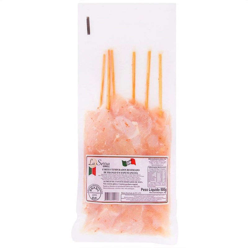 Espetinho-de-Peito-de-Frango-Resfriado-la-Serra-Grill-500g