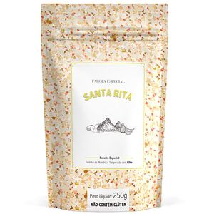 Farofa de Mandioca Temperada com Alho Santa Rita 250g