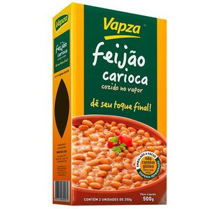 Feijão Carioca Cozido a Vapor Vapza 500g
