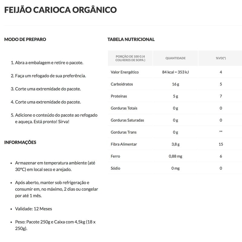 Feijao-Carioca-Organico-Vapza-250g
