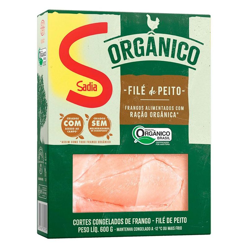 File-de-Peito-de-Frango-Congelado-Organico-Sem-Pele-Sem-Osso-Sadia-600g