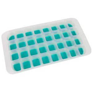 Forma Gelo de Plástico e Silicone Verde Oikos