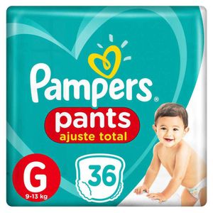 Fralda Pampers Pants Ajuste Total G com 36 unidades