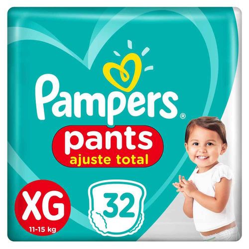 Fralda Pampers Pants Ajuste Total XG com 32 unidades