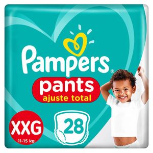 Fralda Pampers Pants Ajuste Total XXG com 28 unidades