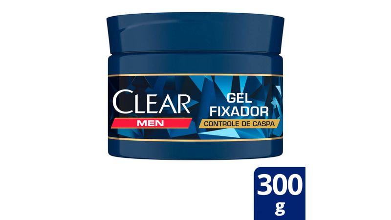 Gel Fixador Ação Prolongada Controle de Caspa Clear Men 300g